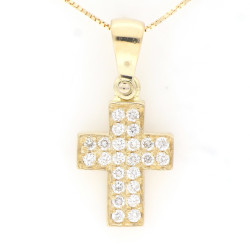 18 carati Oro giallo - Collana con pendente - 0.36 ct Diamante