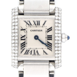 Cartier - Tank Française - customized diamonds - 2384  NO RESERVE PRICE  - Donna - 1990-1999