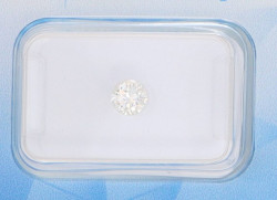 1 pcs Diamante - 0.41 ct - Brillante - F - P1