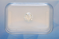 1 pcs Diamante - 0.96 ct - Brillante - F - SI1