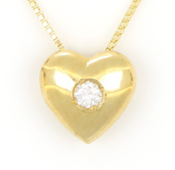 18 carati Oro giallo - Collana con pendente - 0.03 ct Diamante