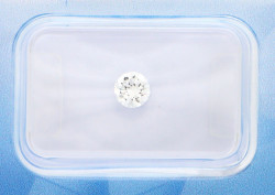 1 pcs Diamante - 0.39 ct - Brillante - F - VS2